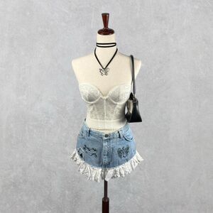Carnival Off White Lace Bridal Corset Bra